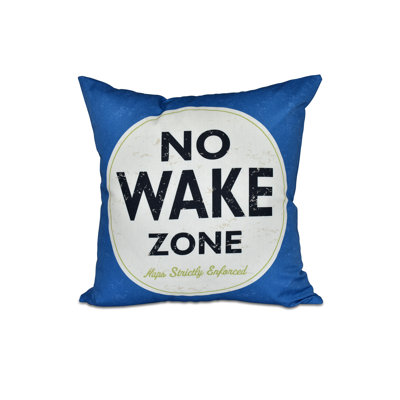 Willems Nap Zone Word Outdoor Throw Pillow
