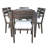 7 Pieces Acacia Wood Outdoor Dining Set With Cushions,Modern 6 Chairs And 1 Large Table, Dining Furniture Set For Lawn, Backyard, Garden Deck,Poolside-526361075