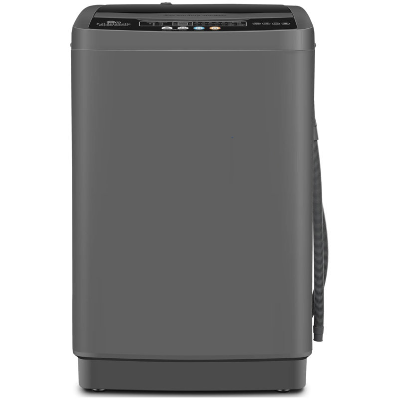 Machine à laver portative Nda 2,8 pi³ avec capacité de 20 lb avec 10 programmes et 8 choix de niveau d'eau, Gris