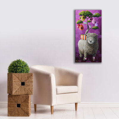  «Charles and His Chicks» par Heather Gauthier, art mural sur toile, 20 po x 40 po