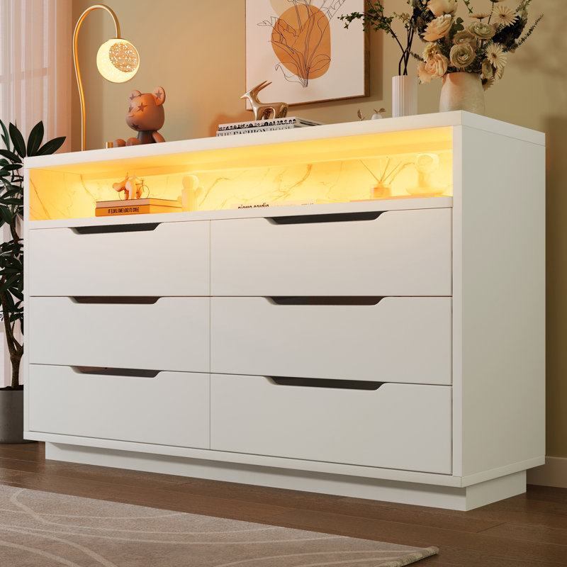 120 cm W Chest of 6 Drawers