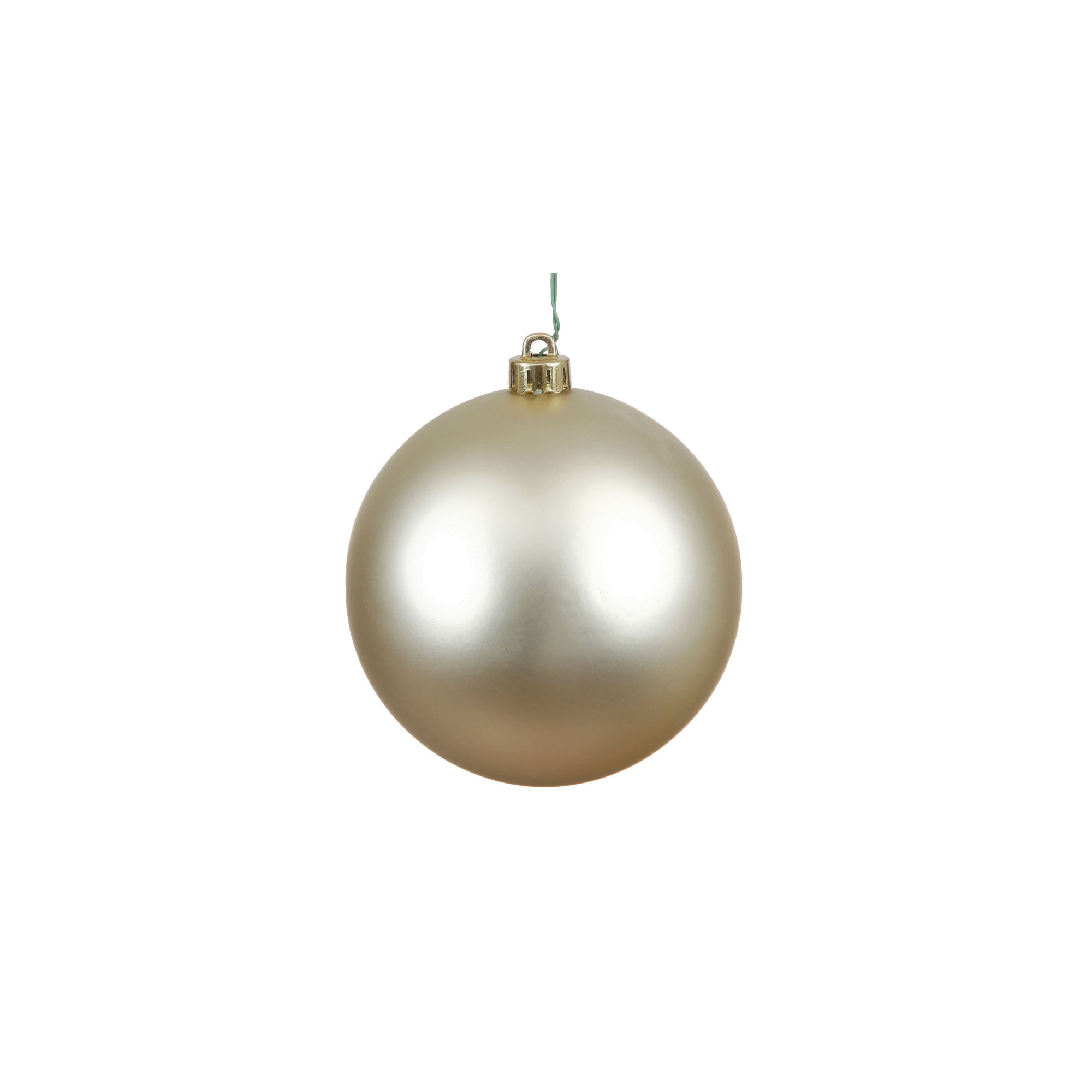 Holiday Décor Ball Ornament, 2.4'' H X 2.4'' W X 2.4'' D, Champagne
