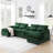 5-Piece Upholstered U-Shaped Sectional-1067949262