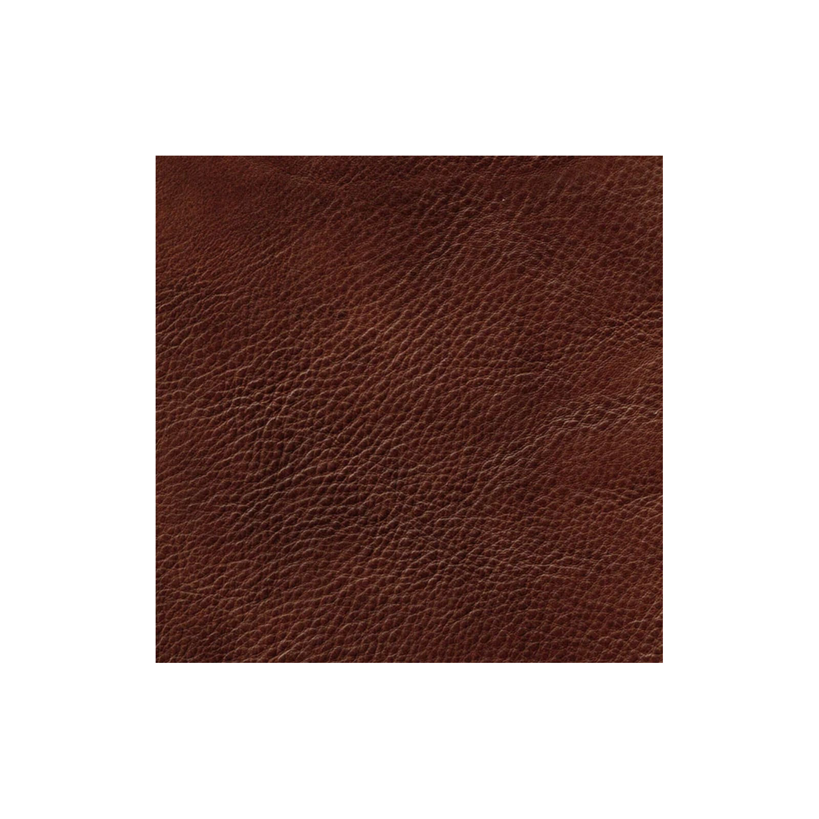 Maybell Top Grain Leather Loveseat, Red
