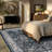 Vine Foldable Washable Area Rug – Blue/White-1761804881