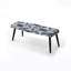 Banc rembourré floral noir Truong-312880813