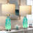 26" Coastal Glass USB Table Lamps with Touch Control & Night Light-124582015