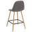 Heilig Upholstered Counter Stool with Metal Frame-1106044324
