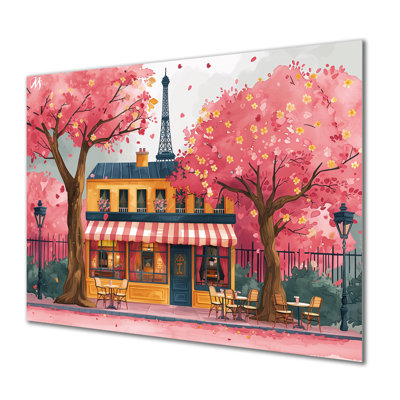 Fleurs printanières au café de Paris - salon d'art mural de la ville de Paris