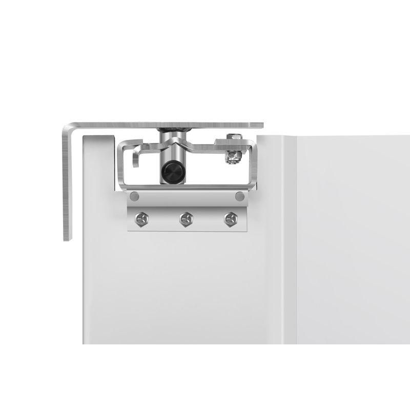 Porte de circulation commerciale en aluminium simple avec fenêtre, 34,5 po x 82,25 po, 1