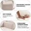 Chaise de bureau moderne et ergonomique avec roues pivotantes et hauteur réglable-847698028