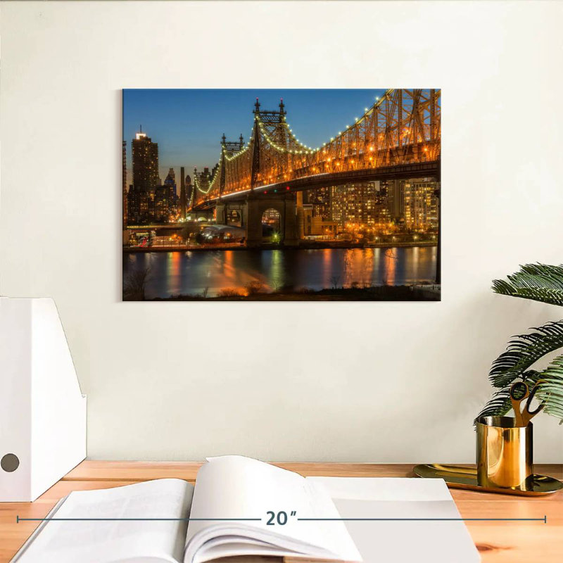 Pont de New York, Queensboro, H 8 po x l 12 po