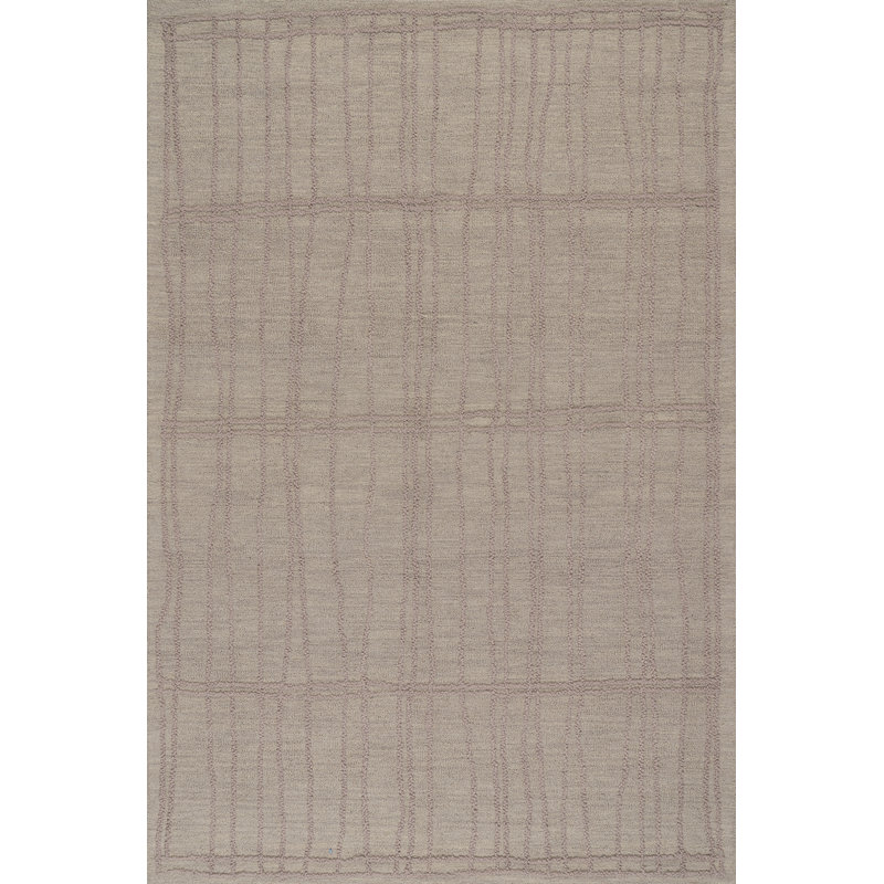 Tapis rayé en laine Cassiane, Rectangle 4pi x 6 pi