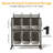 Folding Chair Rack with Wheels