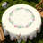 Easter Bunny Pattern Design Polyester Washable Tablecloth