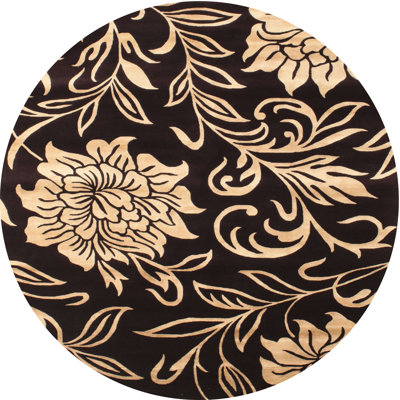Tapis contemporain brun / beige