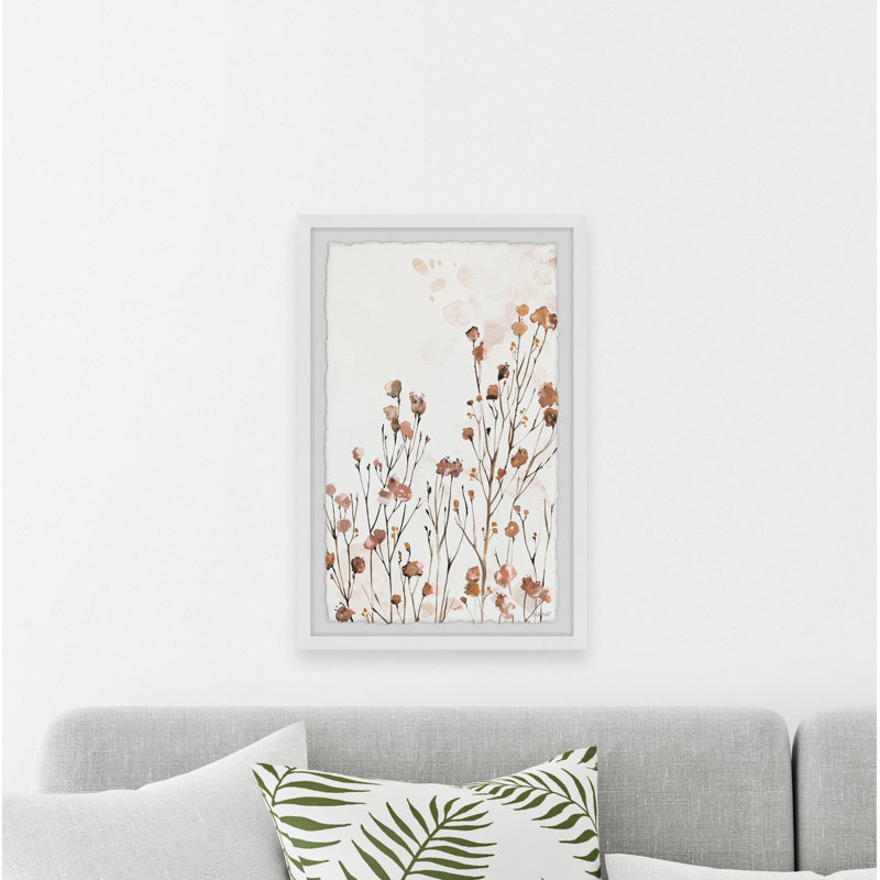 Tall Flowers - Single Picture Frame Painting, 91cm H x 61cm W x 3.81cm D