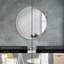 Huldar Glass Flat Wall Mirror