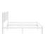 Platm Bedmetal Frame Finish Faux Cane Headboard