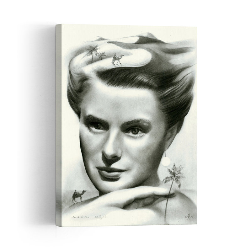 Desert Dreams Portrait Abstract Contemporary Portrait Landscape Wall Art Print, 36" H x 24" W