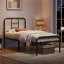 Metal-Framed Bed with High Headboard-988561491-1024030405