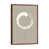 Classic Brown Wood Floater Framed