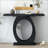 Modern Console Table with Egg-Shaped Base-628480389