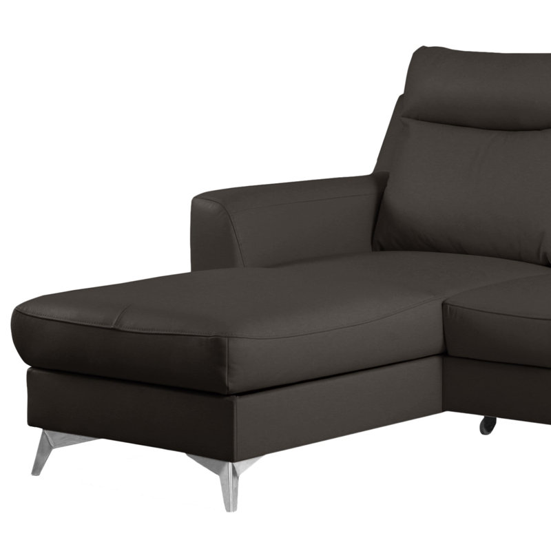 Fabiha 3 Seater Sofa Bed, Left Hand Facing, Dark Brown