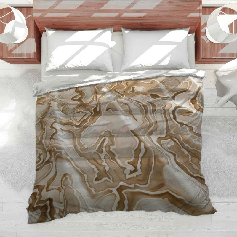 Topographic Design Cool Cotton Blend Comforter, Twin Comforter