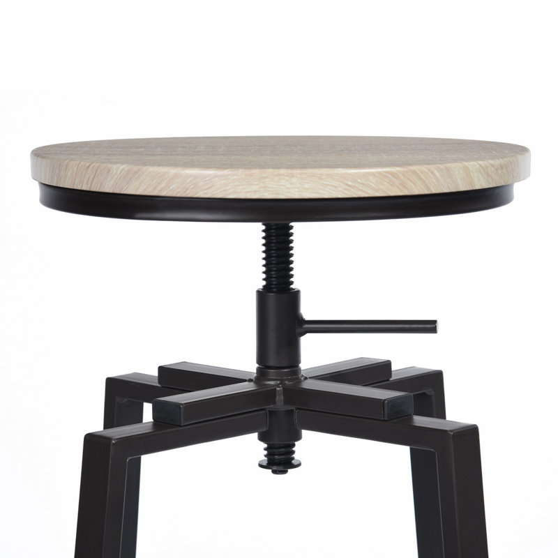 Tabouret tournant à hauteur réglable Glassburn