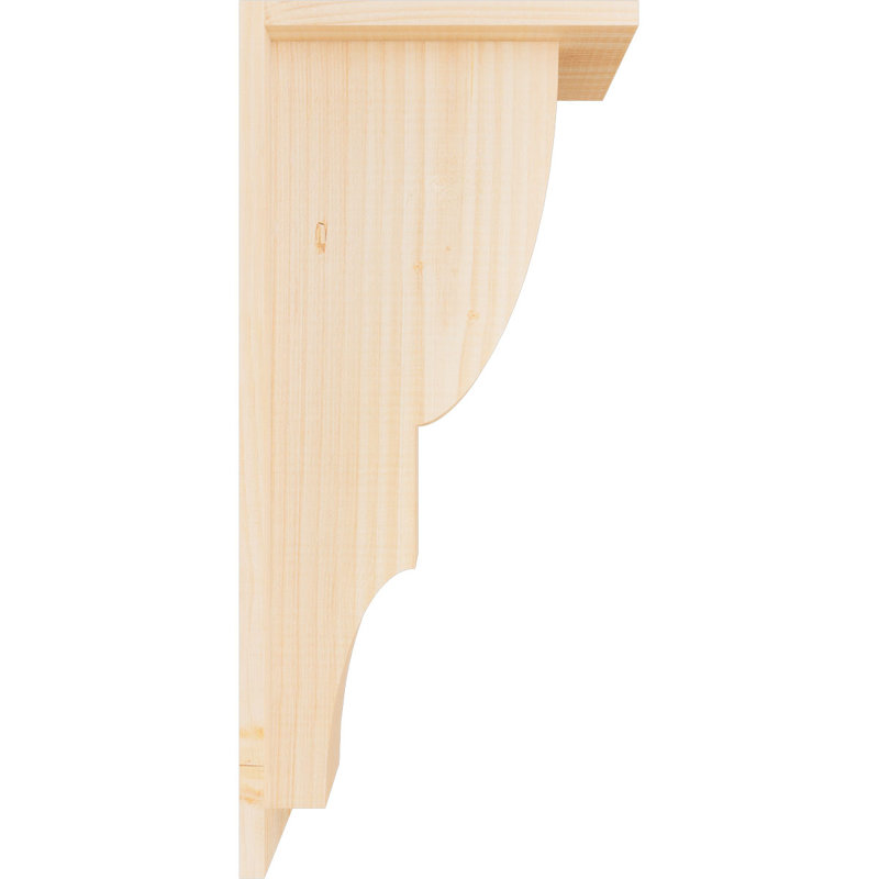Corbeau Ridgewood avec contre-plaque, H 22 po x l 5,5 po x P 10 po, Sapin de Douglas, Lisse