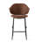 Holly Upholstered Stool with Rounded Back and Metal Frame-125173511-92622982
