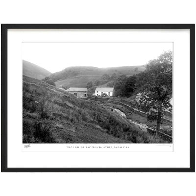 Trough of Bowland, Sykes Farm 1921 1 Piece Single Picture Frame Wall Art