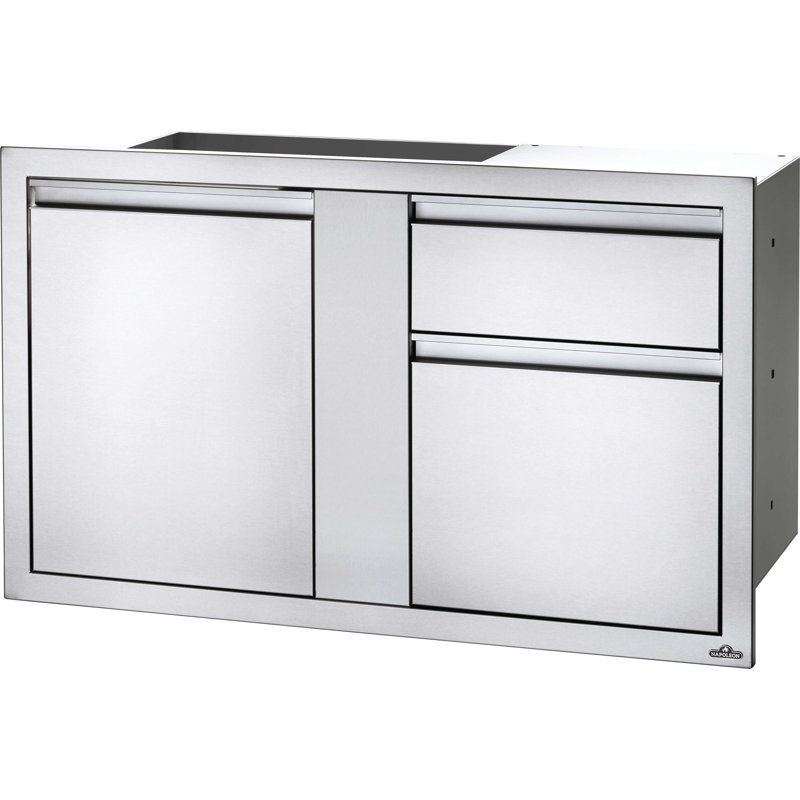 Grande porte simple 42 po x 24 po avec tiroir standard