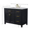 Meuble-lavabo simple 42 po avec plateau en pierre Marquist-64706110
