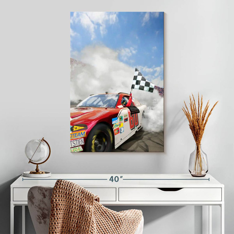 Mehar Nascar Race Car, 30" H x 20" W