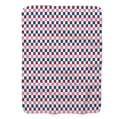 Pink Maroon Glow - 1 Piece Premium Sherpa Blanket