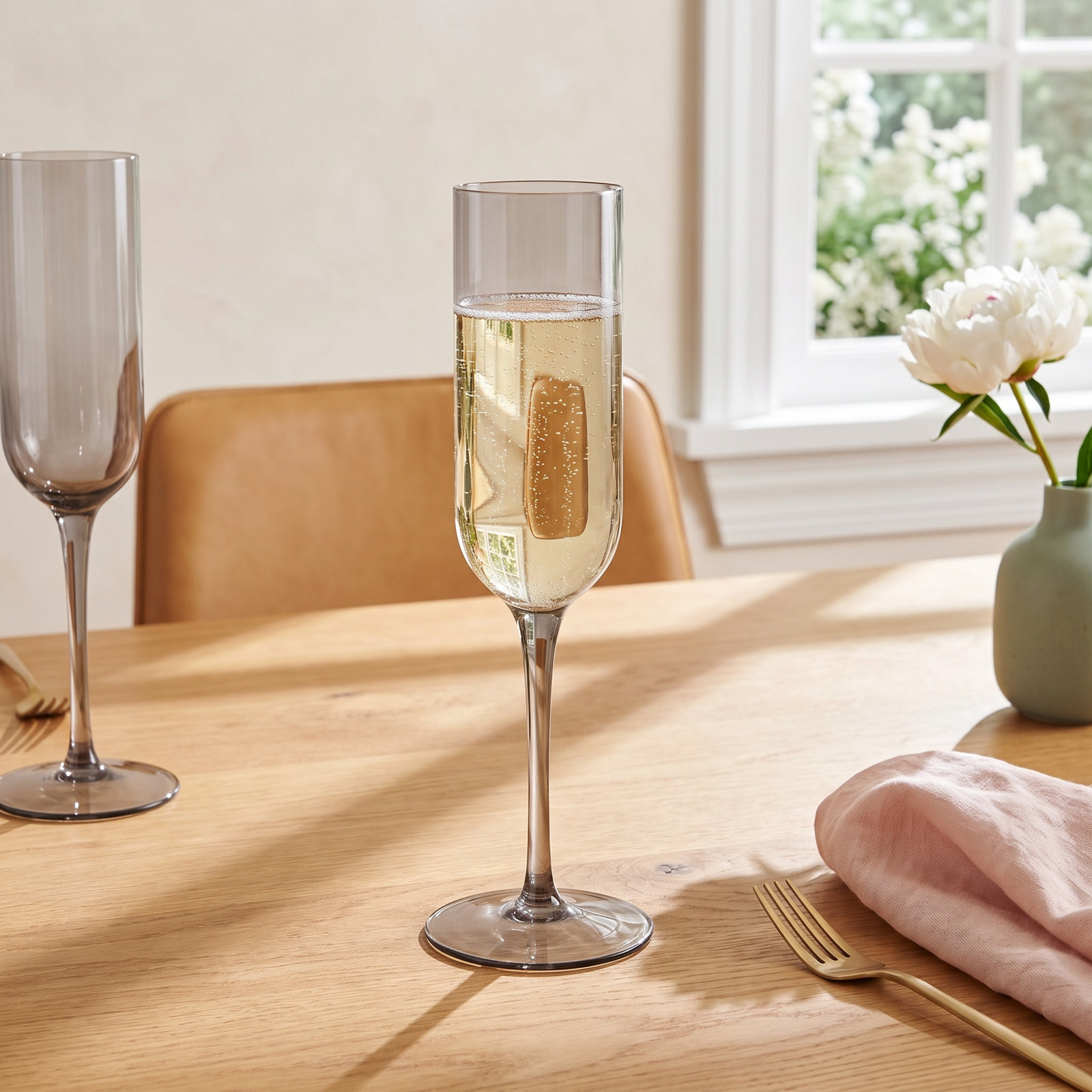 Fuum Crystal Champagne Flute, Fungi