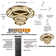 Thekla Crystal LED Flush Mount
