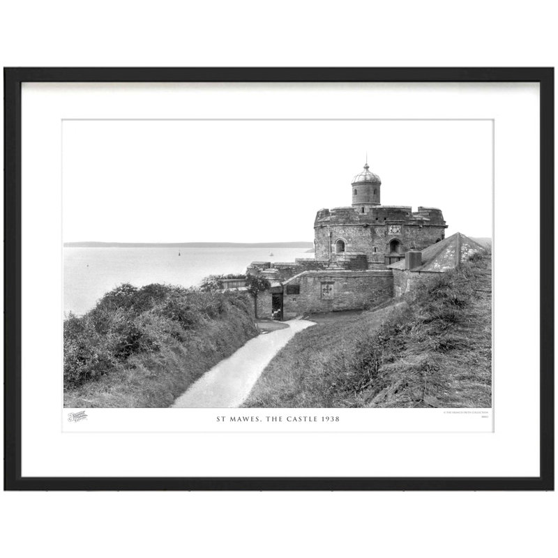 St Mawes, The Castle 1938 by Francis Frith - Single Picture Frame Print, 60cm H x 80cm W x 2.3cm D