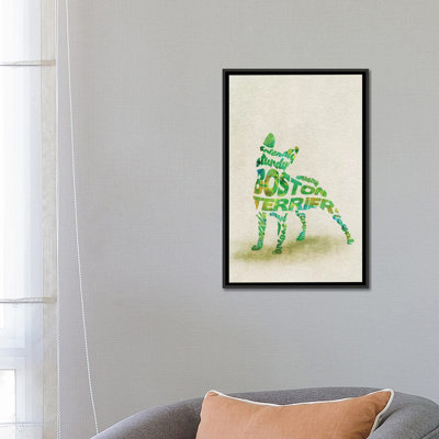 «Boston Terrier» par Ayse Deniz Akerman - reproduction sur toile tendue sur châssis