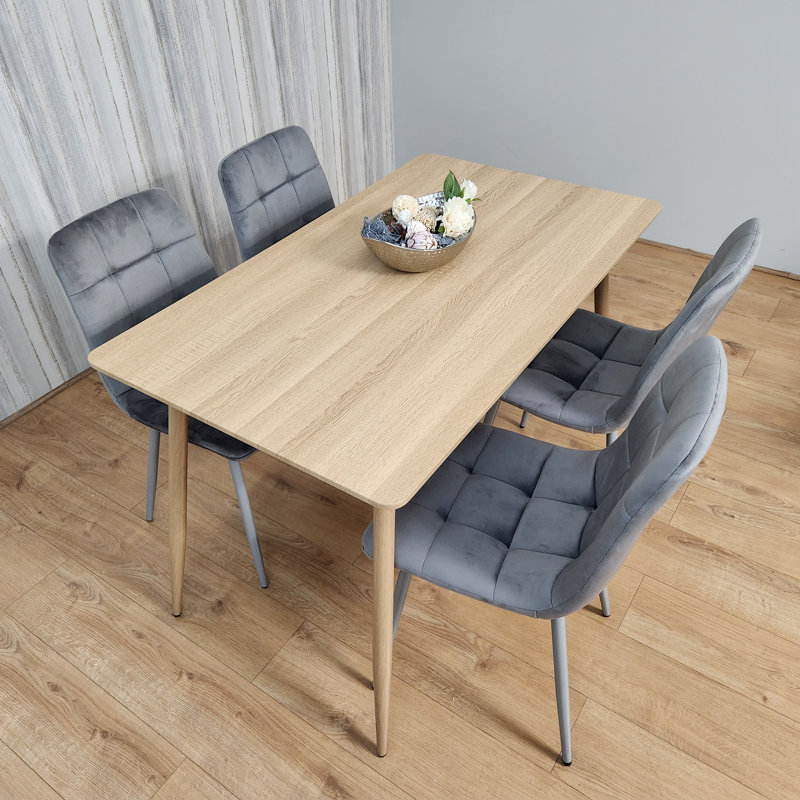 Ingo 4 - Person Dining Set, Grey