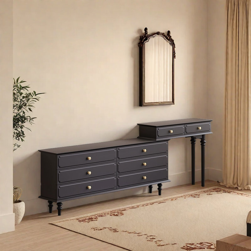 Commode rétractable rétro