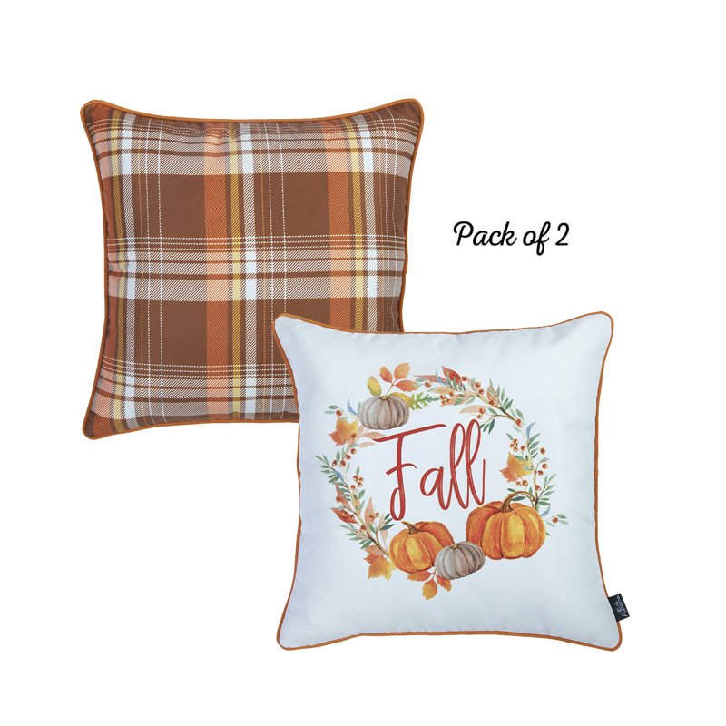 Housse de coussin 2 pièces Hello Fall