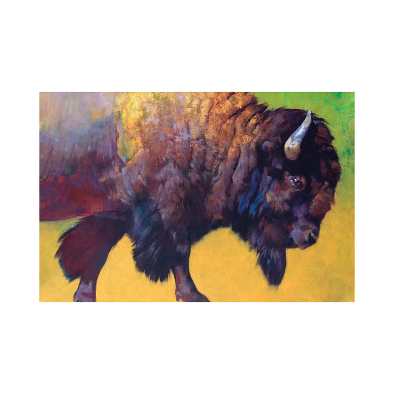 Da Bull by Julie T. Chapman - Wrapped Canvas Painting, 20.32 cm H x 30.48 cm W
