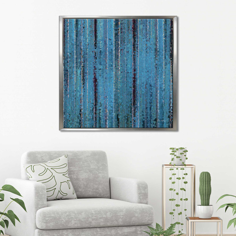 «He Wept. Mark 14: 72 ', impression sur toile tendue, H 21,5 po x l 21,5 po x P 2 po, Cadre flottant argent