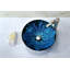 Lavabo de salle de bain vasque circulaire en verre trempé Telina Lustrous Blue