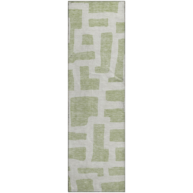 Premium Machine Washable Prisco Aloe Rug