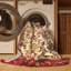 Tapis oriental multicolore tissé à la machine Oriental-314350426