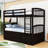 Ellaya Kids Twin Over Twin Bunk Bed with Trundle with Drawers-632420392
